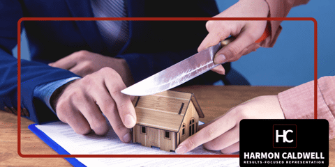 home being cut with knife